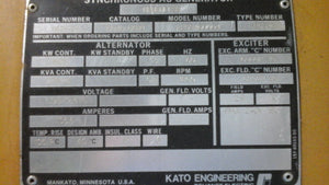 1825 KW 12470V1800RPM KATO