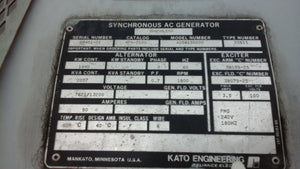 1440 KW 7621/13200V 1800RPM KATO